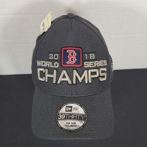 New Era Boston Red Sox World Series Champs Champions 2018 Gray Cap Hat Fitted